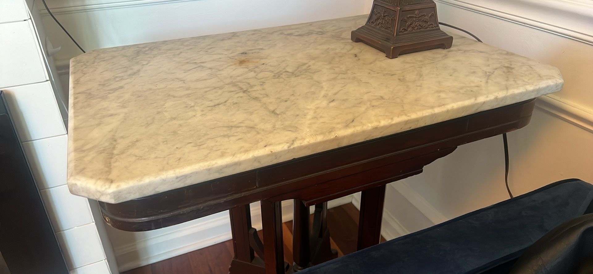 Antique Marble Side Table