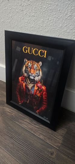 Framed  Tiger Portrait Print