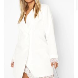 White Blazer Dress