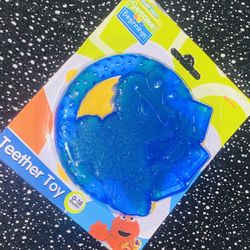 0-18 Mths Sesame St Cookie Monster Blue Designed Baby Teether Toy 