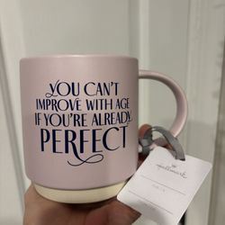 NEW!! Hallmark Mug about aging and perfection 