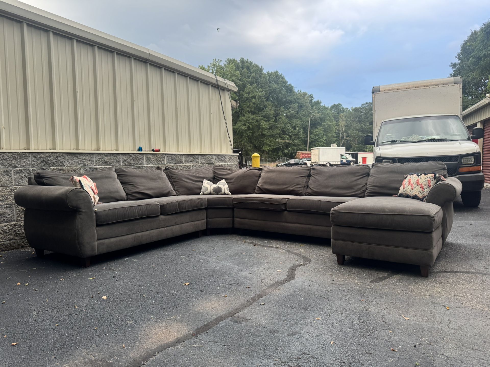 Grey Sectional ( Delivery Offered ) 