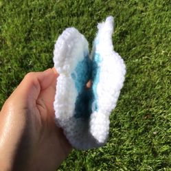 Handmade Crochet Butterfly Yarn Gift Girls Kids Clothing Accessories Arts Crafts 