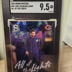 2024 Spectra Caleb Williams All of the Lights SSP Case Hit SGC 9.5