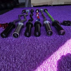 Clutch AND United Curl Barbells Gym Equipment