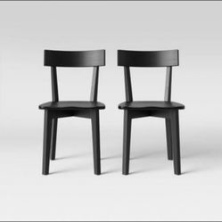 Black Wooden Chairs