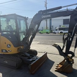 2024 Deere 35P Excavator With Only 90 Hours