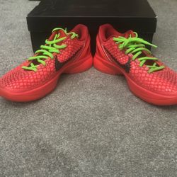 Kobe 6 Reverse Grinches Size 8 Men