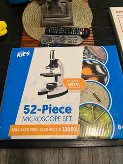 New AmScope Kids 52-Piece Microscope Set
