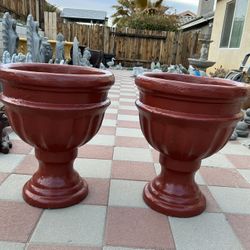 New Flower Pots Made Out Of Cement Perfect Gift 