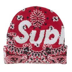 Supreme Bandana Beanie Red 