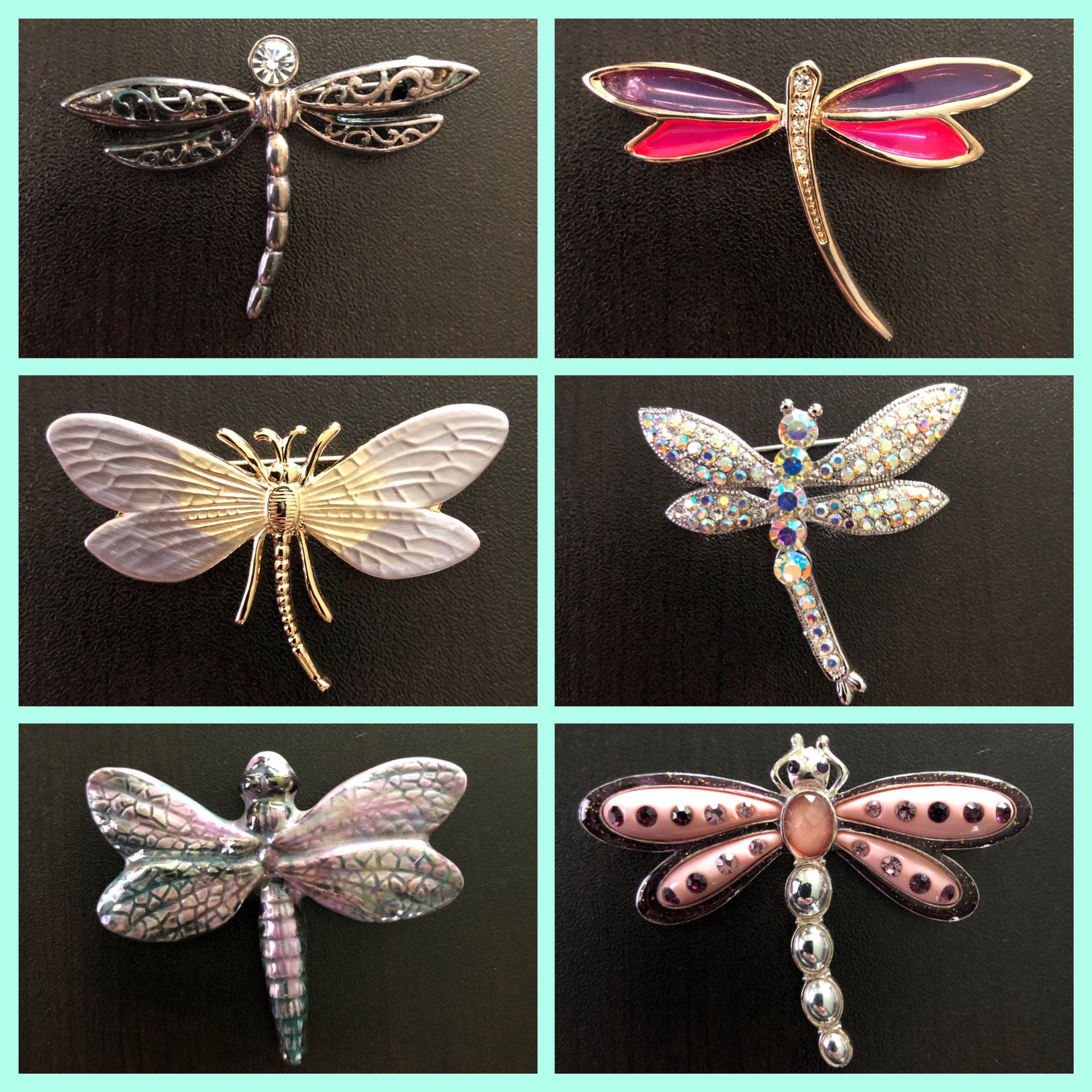 🐉🪰 Dragonfly Brooches / Pins