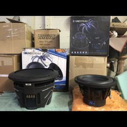 Subwoofers raros de transmisión de Soundstream  10 y 12