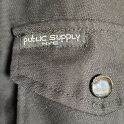 Public Supply NYC Black Hooded Jacket