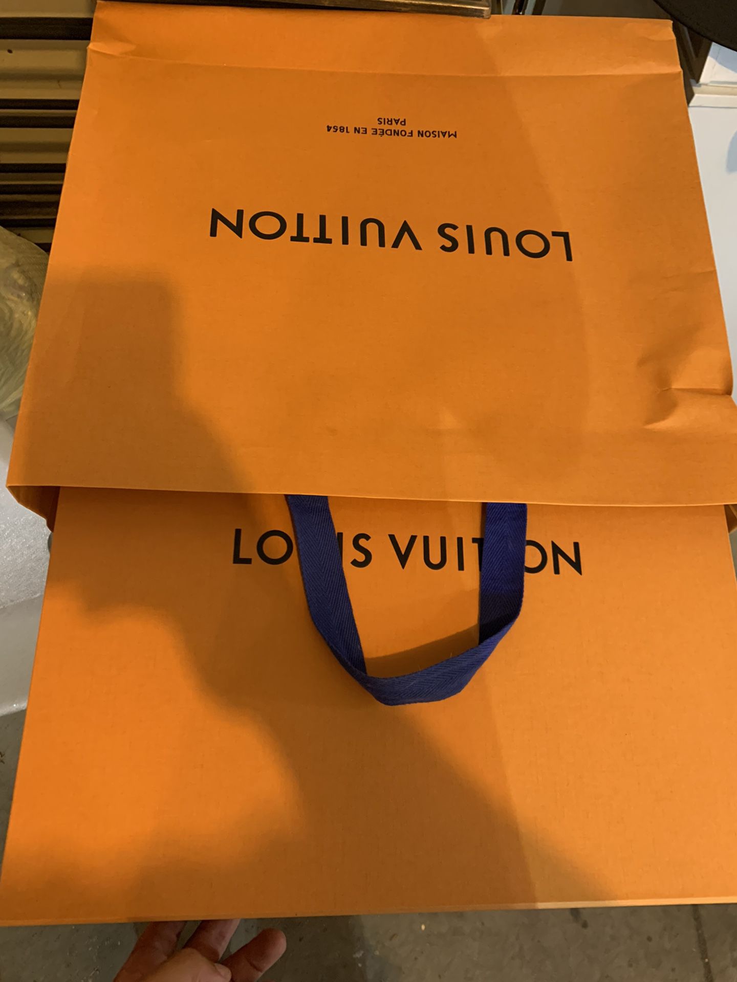 Louis Vuitton Boxes + shopping Bag