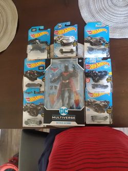 Batman Beyond Action Figure And 7 Hotwheel Batmobile. 55 Or Best Offer.