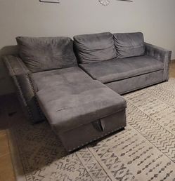 🍂 MOVING SALE 🍁 L-Shaped Corner Sofa-Bed Sectional with Storage Retails $950+