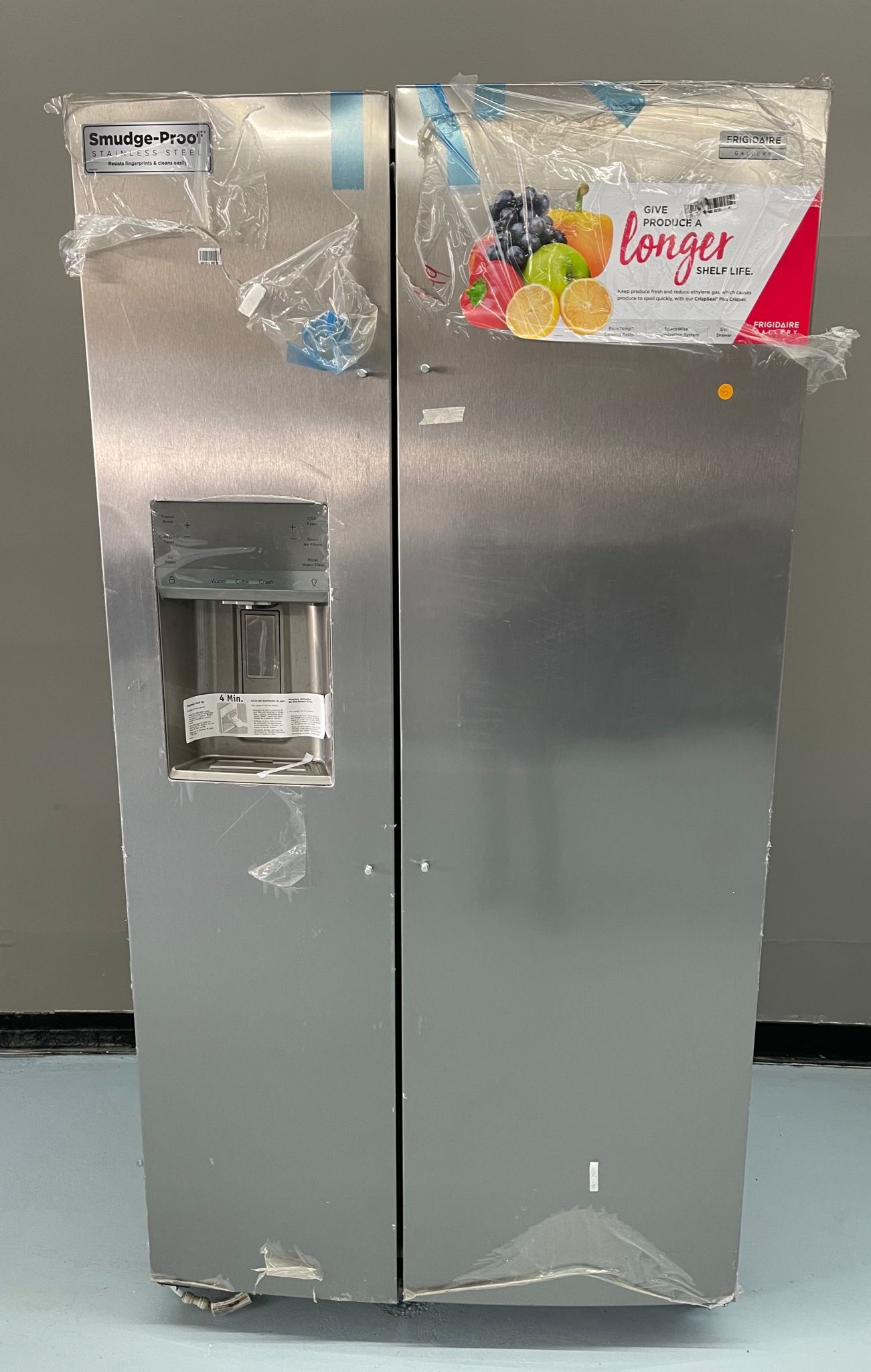 36” Frigidaire Side By Side Refrigerator(Stainless Steel)