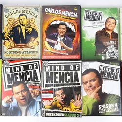 CARLOS MENCIA DVD Lot Stand Up Comedy, one SIGNED