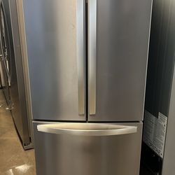 Whirlpool 30”Wide French Style Stainless Steel Refrigerator 