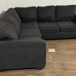 Charcoal Gray Sectional Couch w/ Delivery 