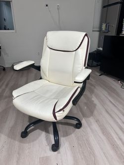 Office Chair Adjustable Desk Chair Mid Back Executive Comfortable PU Leather Ergonomic Gaming Back Support Home Computer with Flip-up Armrest Swivel