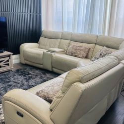 Leather Sectional Sofa 