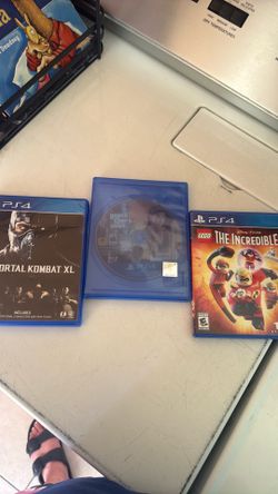 PS4 games- Disney , grand theft auto & mortal kombat