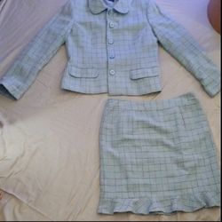 Plaid Skirt Suit