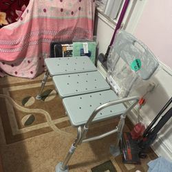 Brand New Drive Medical 12011KD-1 Tub Transfer Bench For Bathtub, Height Adjustable Shower Bench with Backrest, Shower Shower Chair Bath Seat for Elde