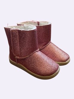 Wonder Nation Pink Glitter Toddler Boots Size 6