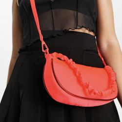 Brand new small bag neon orange crossbody ASOS