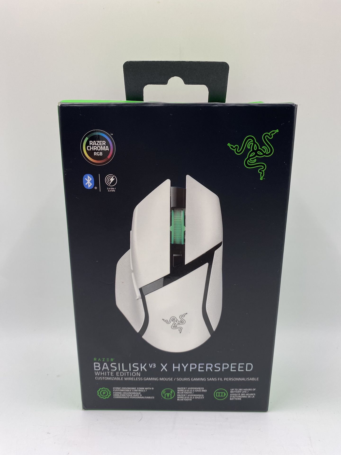 Razer Basilisk V3 X Hyperspeed Wireless Gaming Mouse (White)