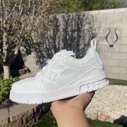 LV Shoes All White (Read Description) 