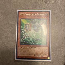 Yugioh PSY- Framegear Gamma Rare 1st Edition
