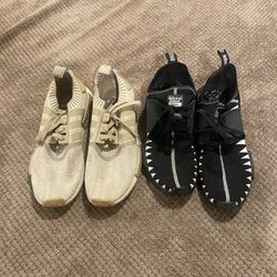 2 Pairs Of NMD Adidas Sneakers