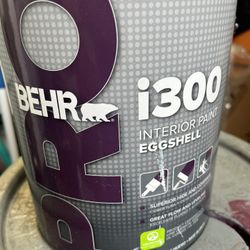 1 Gallon  Behr i300 Pro Interior Eggshell  Color White 