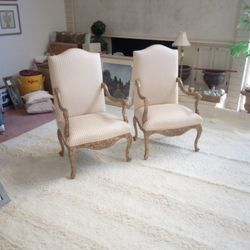 A Pair Of Elegant Chairs Purchased At Staffer's 20+ Years Ago