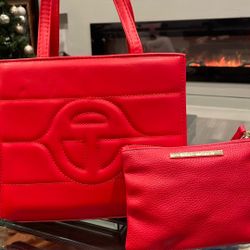 Red Handbag Cross Body Steve Madden 