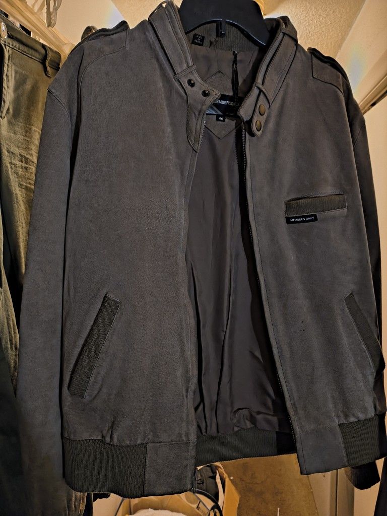 Mens Members Only Leather Jacket
