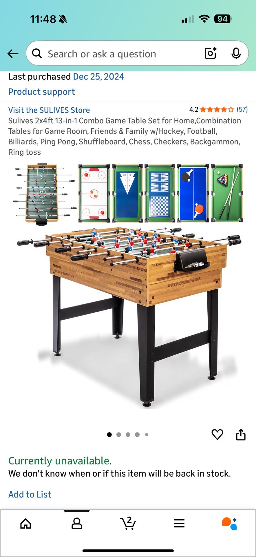 Mesa de Juego. 13 In 1 Game Table