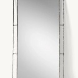 Restoration Hardware Thaddeus Open Beveled Floor Mirror 