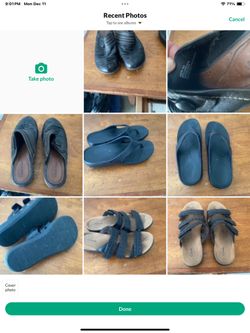 4 Pairs Of Ladies Sandals Size 10 Medium 