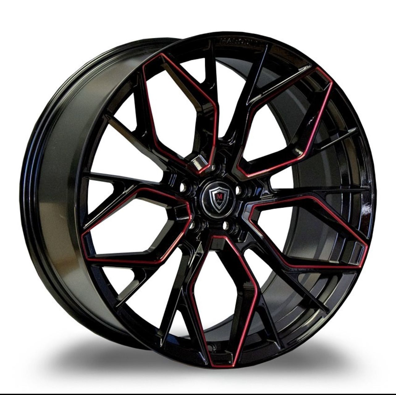 LUXURY GLOSS BLACK RED MILLED