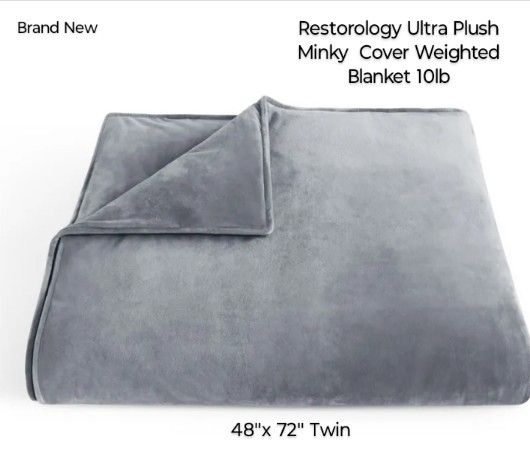 Brand New Restorology Ultra Plush Weighted Blanket 10lb
