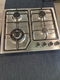 22″x20″ Built in Gas Cooktop 4 Burners Stainless Steel Stove