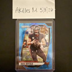 Baker Mayfield Prizm Blue ice /99