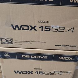 New DB Drive 15" WDX G2 Subwoofer Pair. Brand New With FULL Warranty 