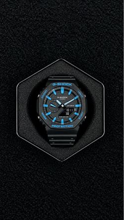 Casio G-Shock Black and Blue Watch