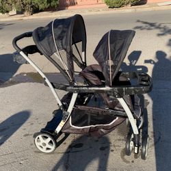 graco double stroller sit and stand